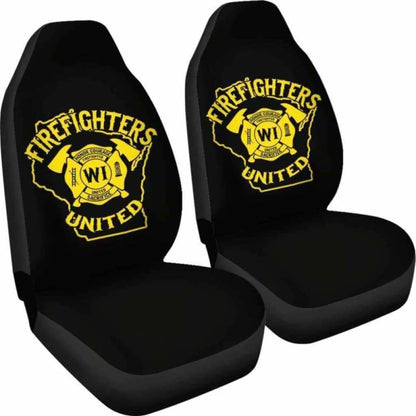 Wisconsin Firefighters United Car Seat Covers 101211