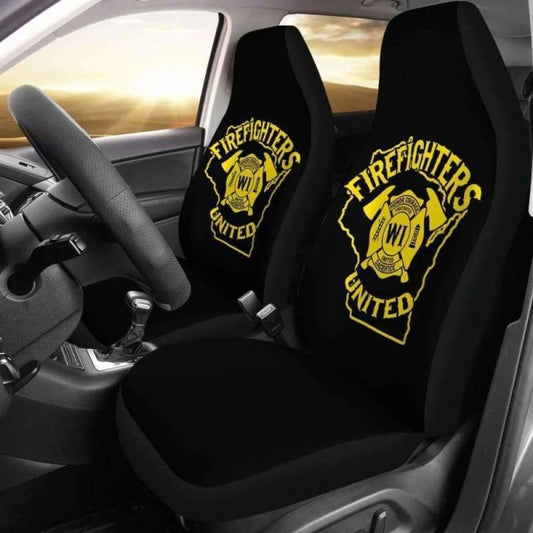 Wisconsin Firefighters United Car Seat Covers 101211
