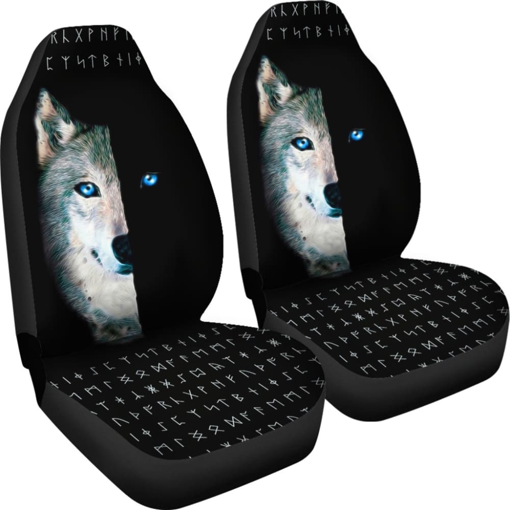 Wolf And Eye Car Seat Covers 174510 - YourCarButBetter