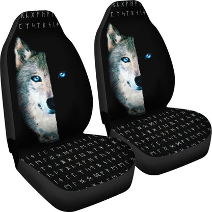 Wolf And Eye Car Seat Covers 174510 - YourCarButBetter