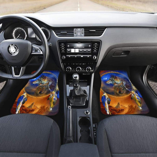Wolf and Indian Dream Catcher Car Floor Mats 212202