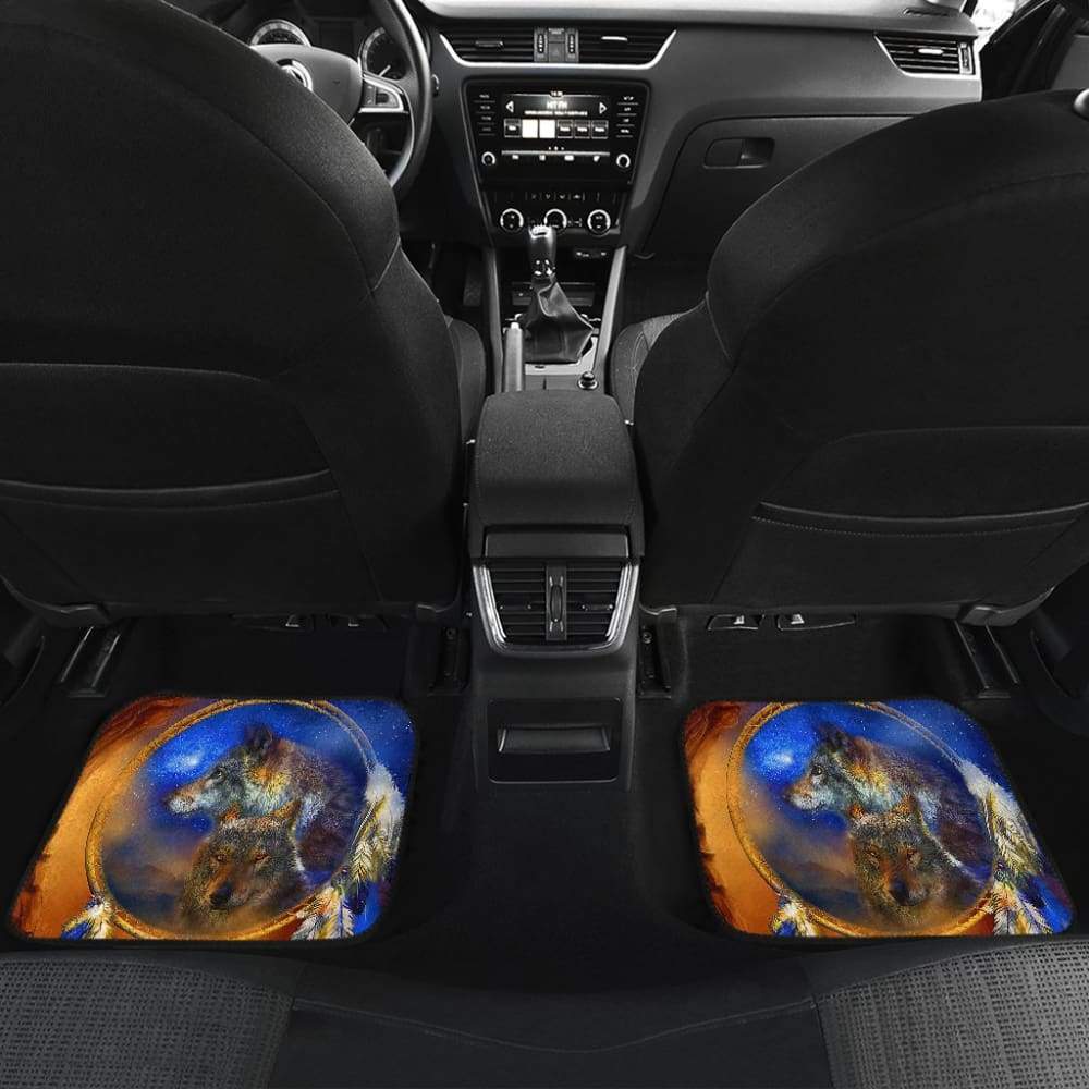 Wolf and Indian Dream Catcher Car Floor Mats 212202