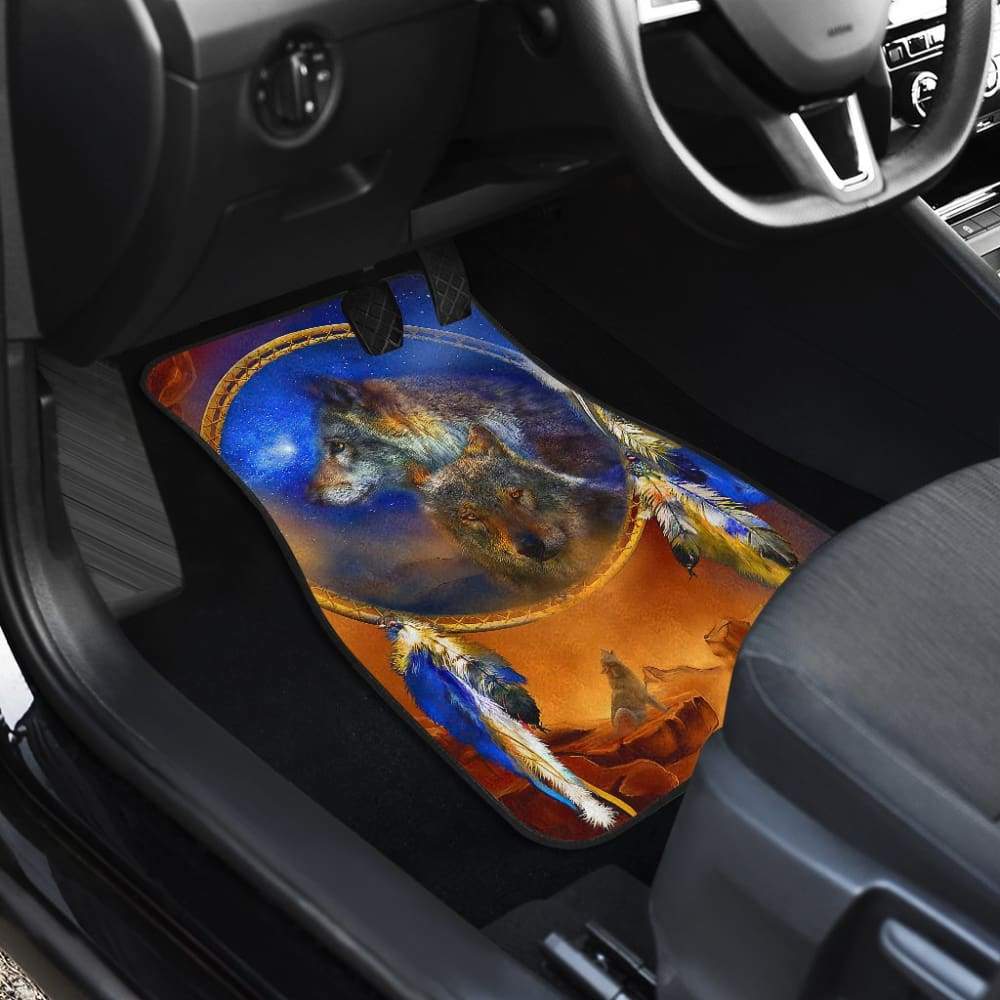 Wolf and Indian Dream Catcher Car Floor Mats 212202
