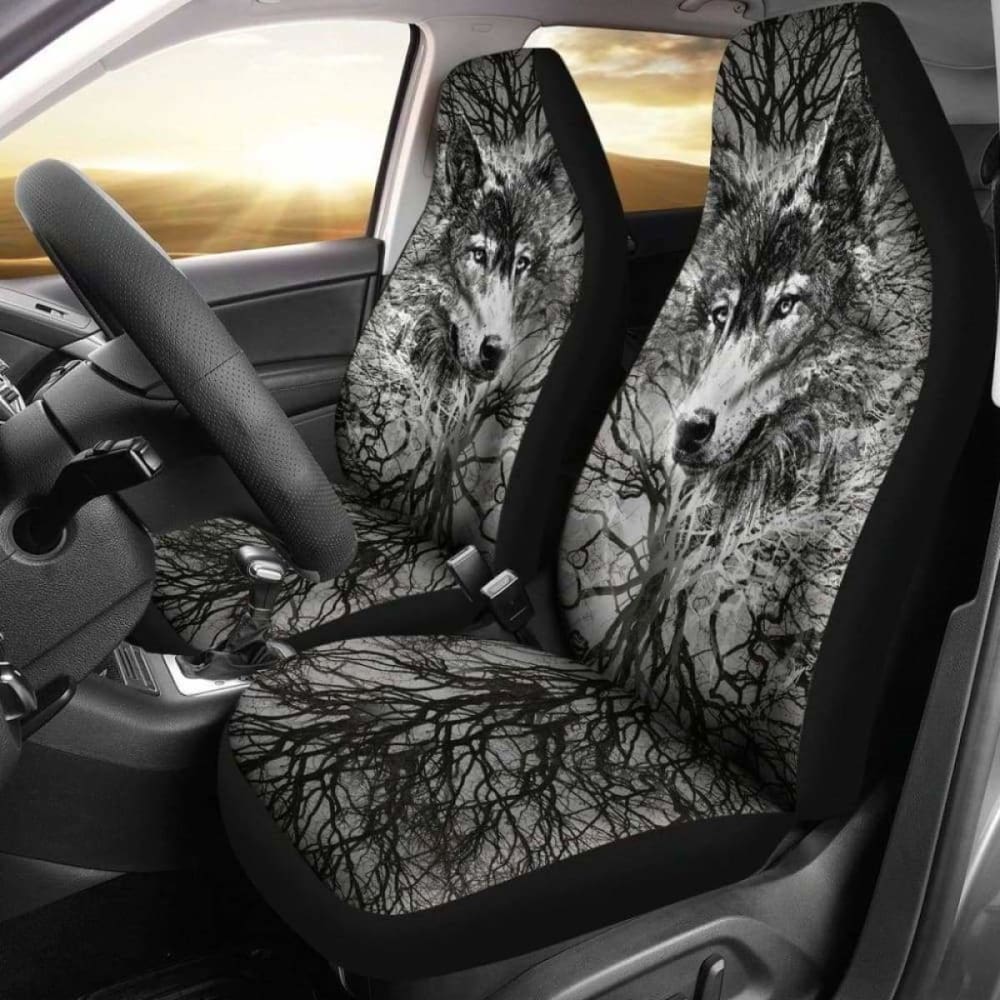 Wolf Art Breaking Style Car Seat Covers 200904