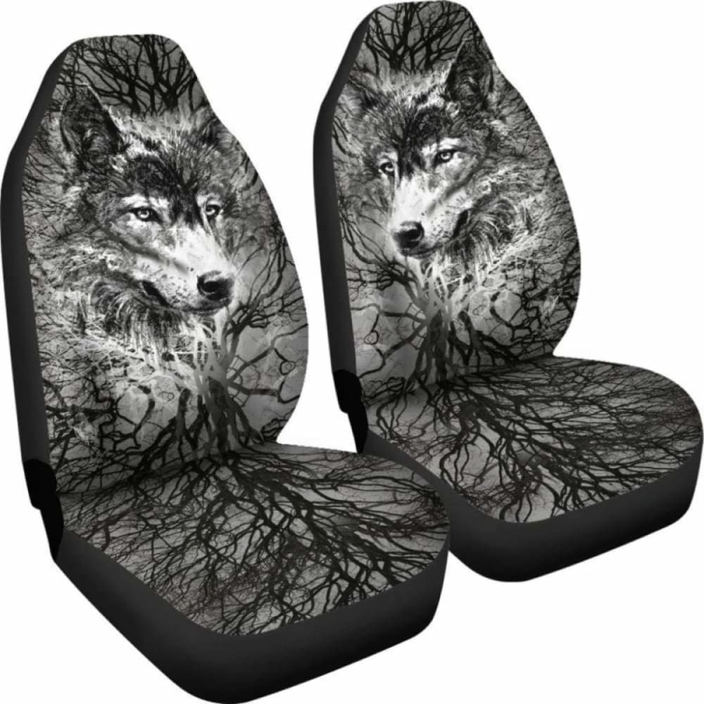 Wolf Art Breaking Style Car Seat Covers 200904