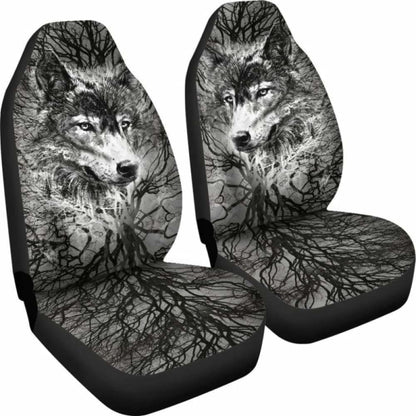 Wolf Art Breaking Style Car Seat Covers 200904