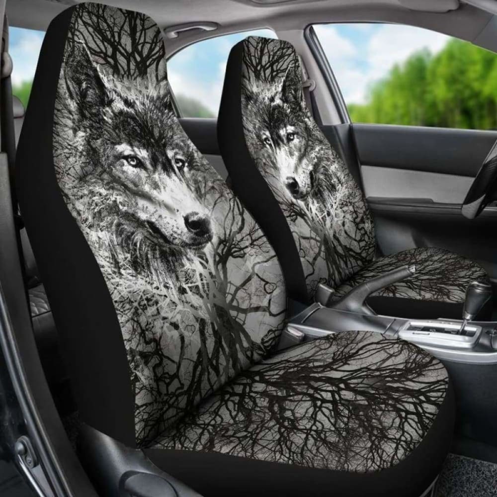 Wolf Art Breaking Style Car Seat Covers 200904