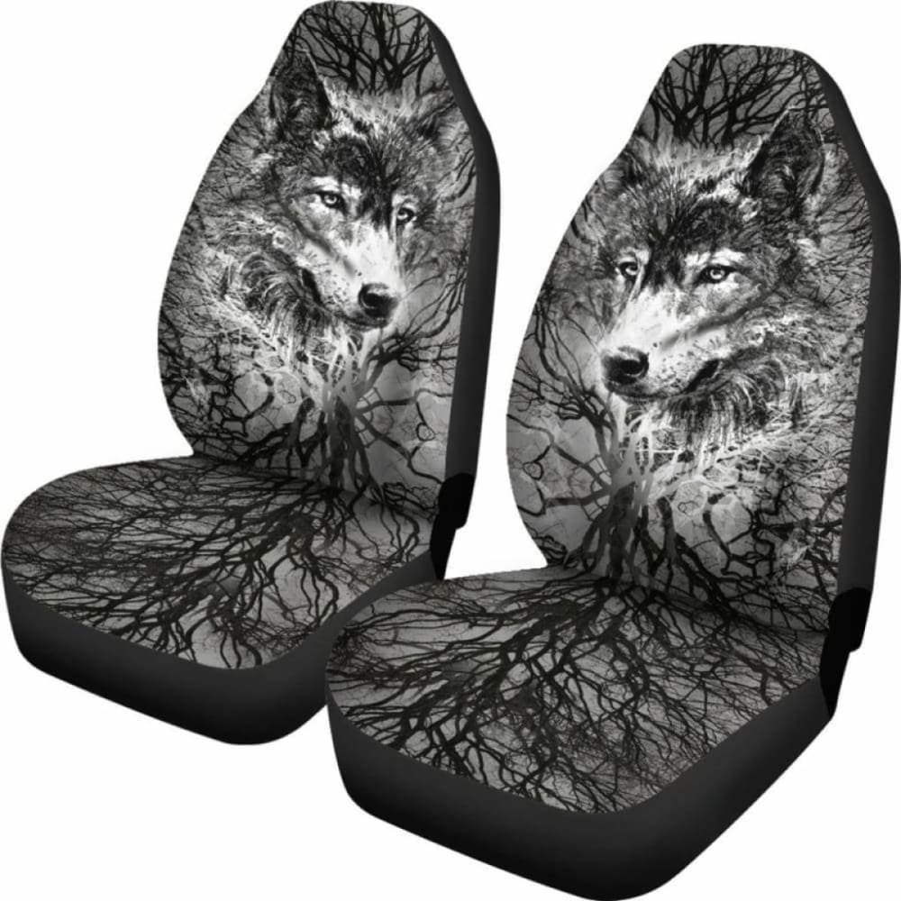Wolf Art Breaking Style Car Seat Covers 200904