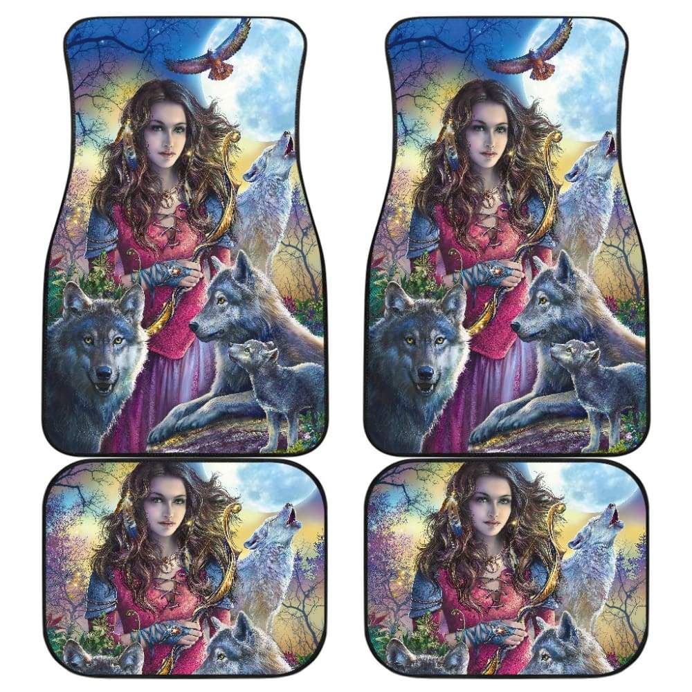 Wolf Car Floor Mats Great Gift For Wolf Lover 212402