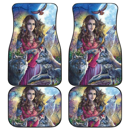 Wolf Car Floor Mats Great Gift For Wolf Lover 212402