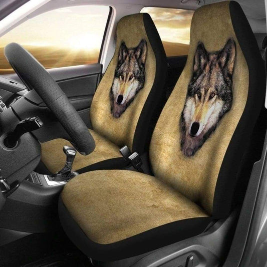 Wolf Car Seat Covers Custom Design 150902