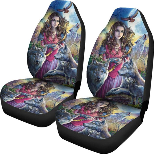 Wolf Car Seat Covers Great Gift For Wolf Lover 212402