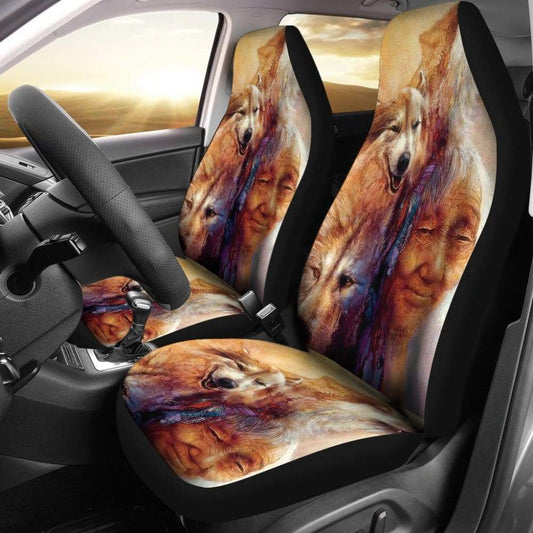 Wolf Car Seat Covers Great Gift Idea for Wolf Lovers 212402
