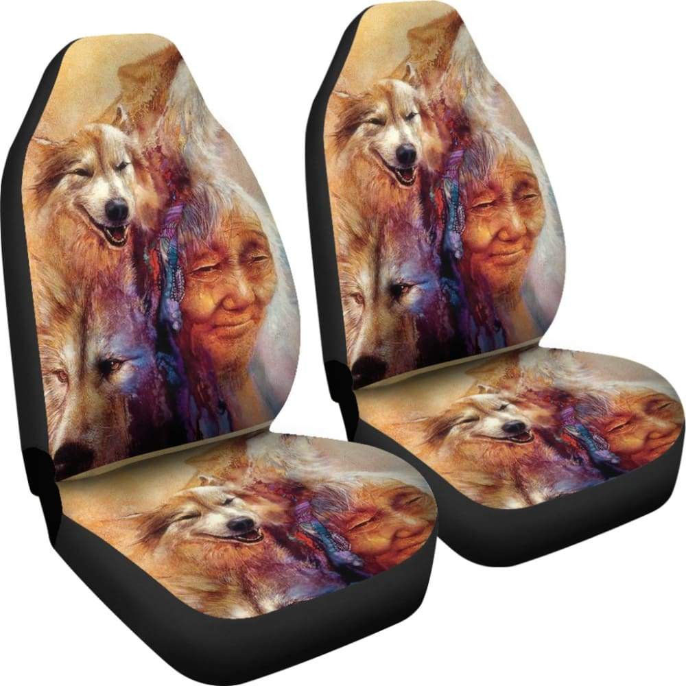 Wolf Car Seat Covers Great Gift Idea for Wolf Lovers 212402