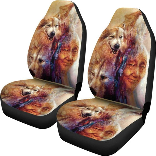 Wolf Car Seat Covers Great Gift Idea for Wolf Lovers 212402