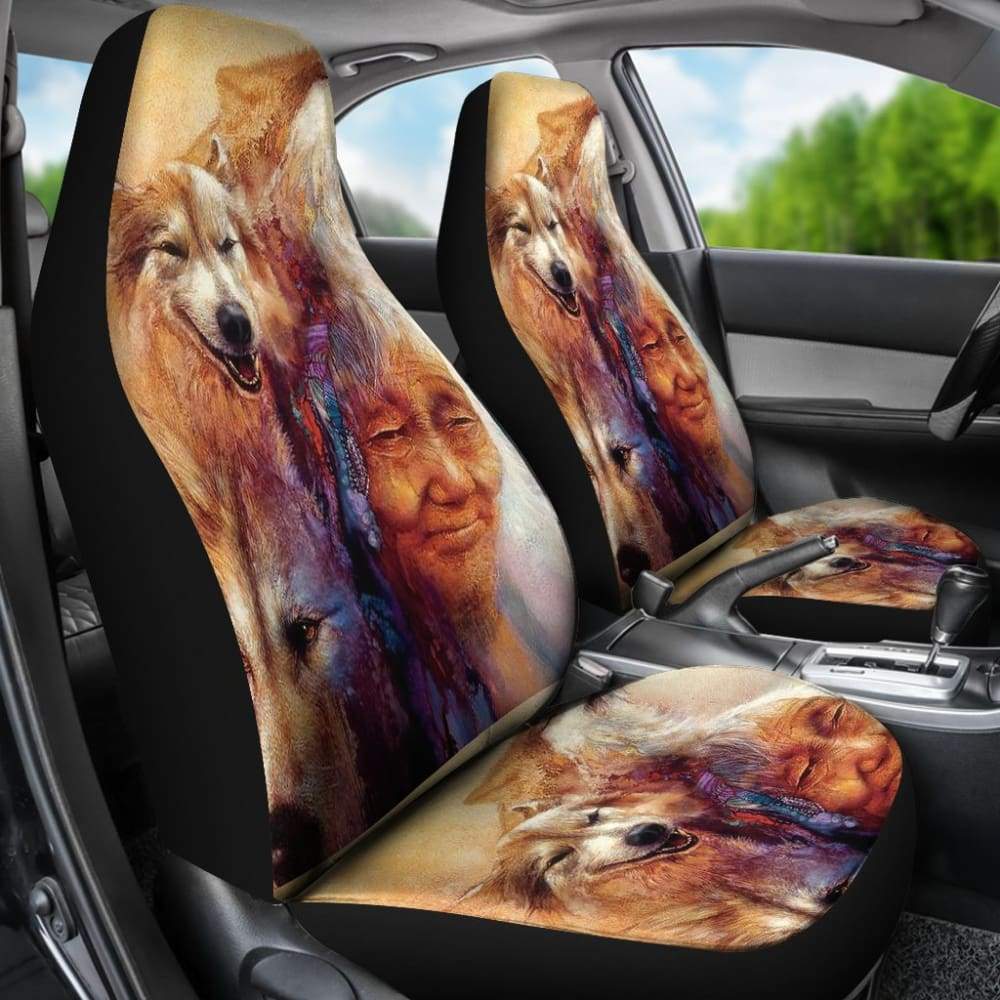Wolf Car Seat Covers Great Gift Idea for Wolf Lovers 212402