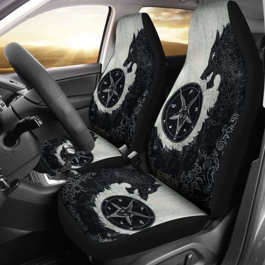 Wolf Dark Spirit Car Seat Covers 200904