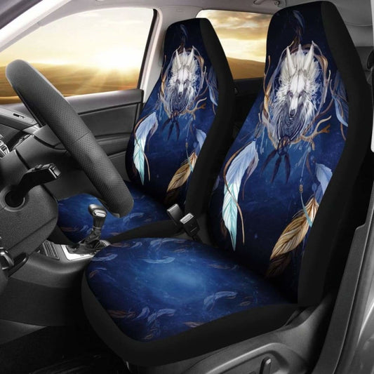 Wolf Dreamcatcher Car Seat Cover 200904