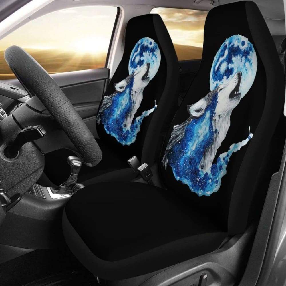 Wolf Full Moon Car Seat Covers 094513