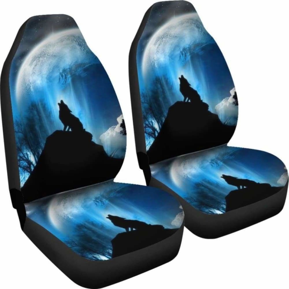 Wolf Howling Car Seat Covers 202004