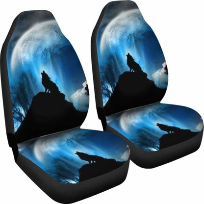 Wolf Howling Car Seat Covers 202004