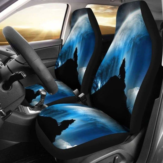 Wolf Howling Car Seat Covers 202004