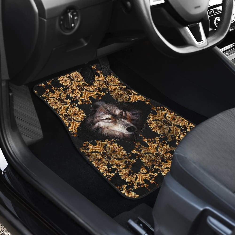 Wolf In Flower Car Floor Mats 212402