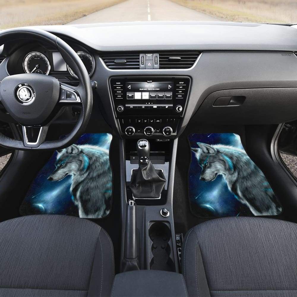 Wolf in Moon Car Floor Mats 211902