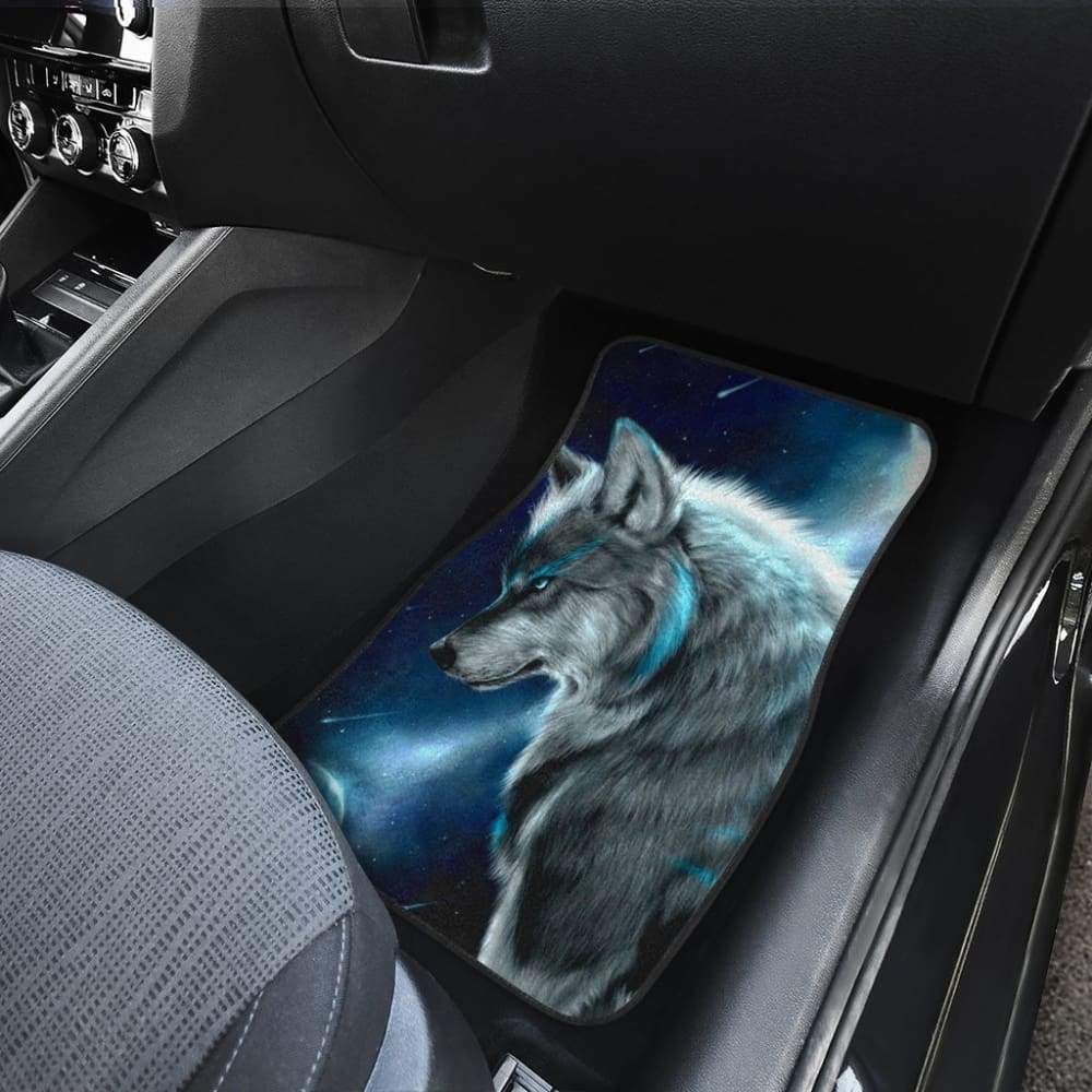 Wolf in Moon Car Floor Mats 211902
