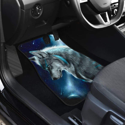 Wolf in Moon Car Floor Mats 211902