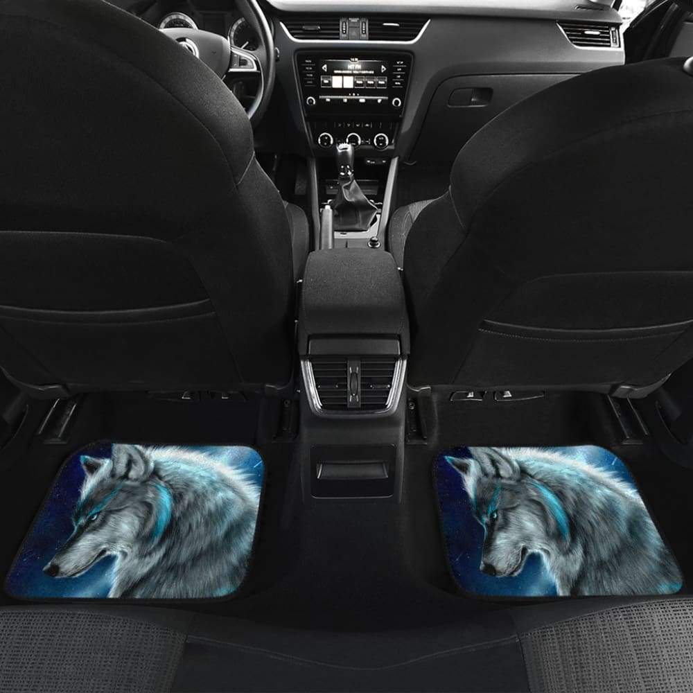 Wolf in Moon Car Floor Mats 211902