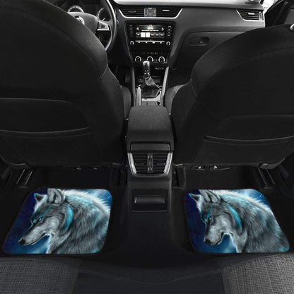 Wolf in Moon Car Floor Mats 211902