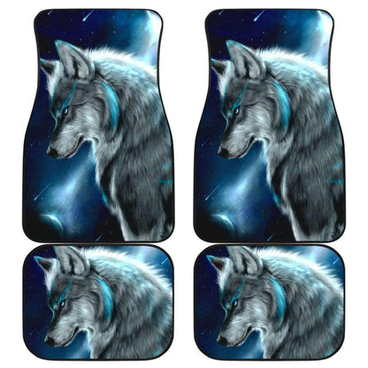 Wolf in Moon Car Floor Mats 211902