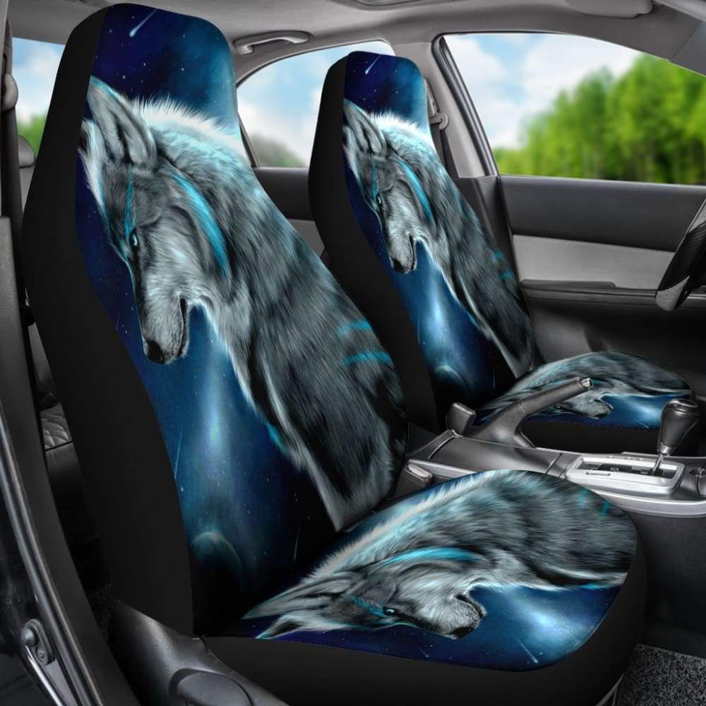 Wolf in Moon Car Seat Covers 211902