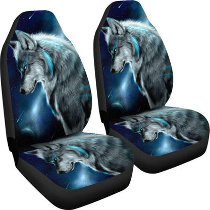 Wolf in Moon Car Seat Covers 211902