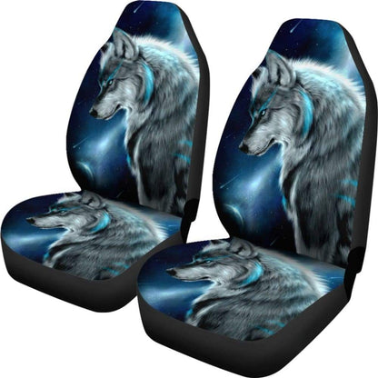 Wolf in Moon Car Seat Covers 211902