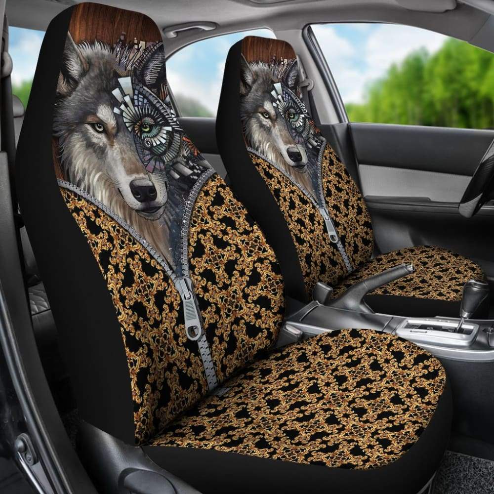 Wolf In The Zipper Car Seat Covers 212402