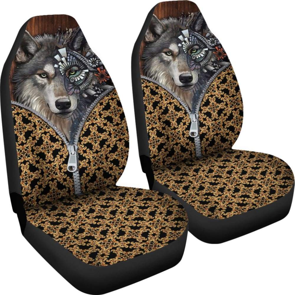 Wolf In The Zipper Car Seat Covers 212402