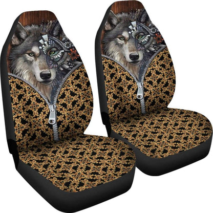 Wolf In The Zipper Car Seat Covers 212402