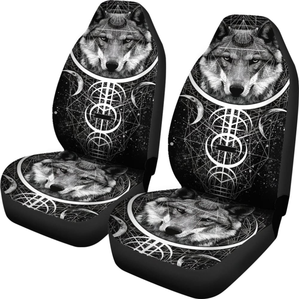 Wolf Mandala Car Seat Covers 212302