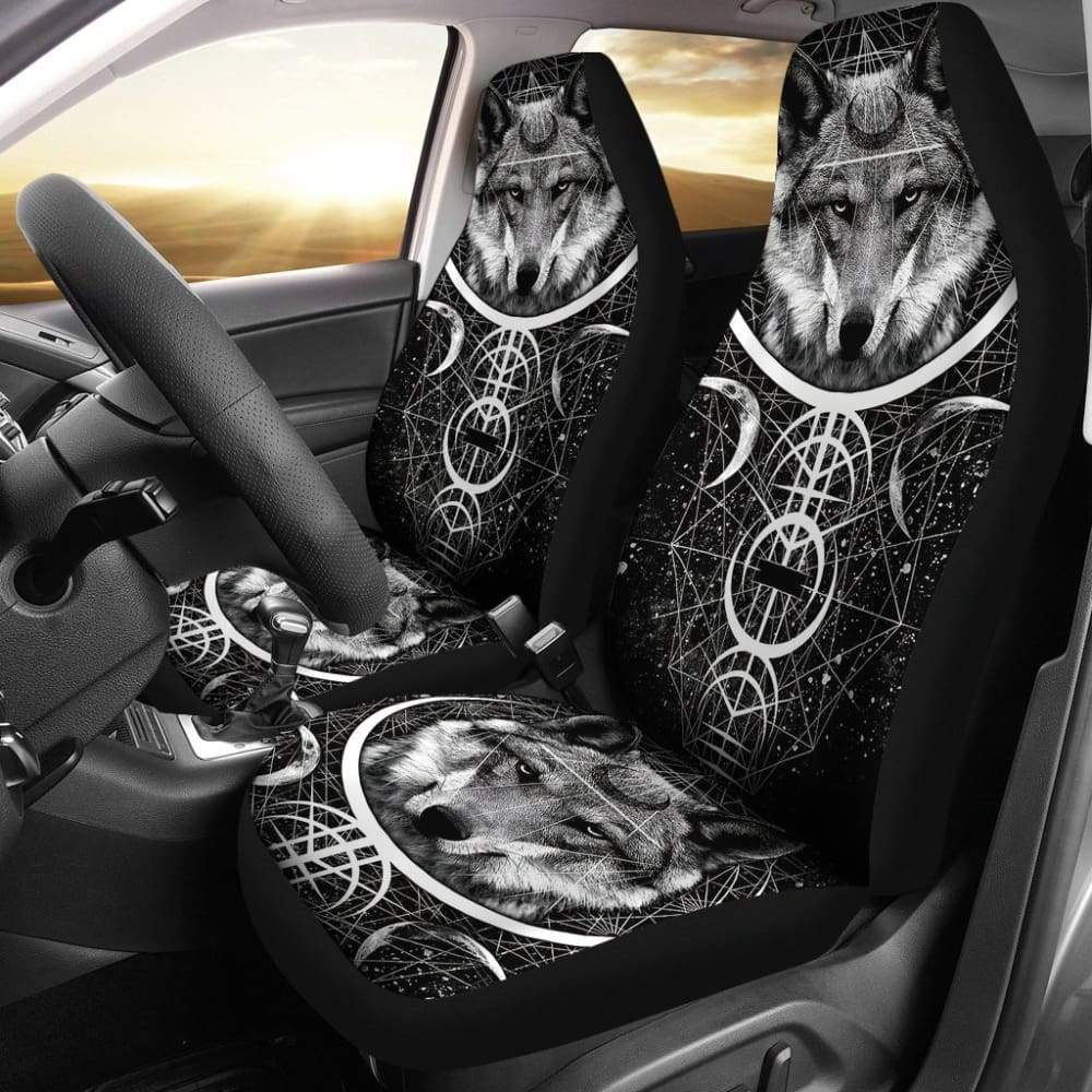 Wolf Mandala Car Seat Covers 212302