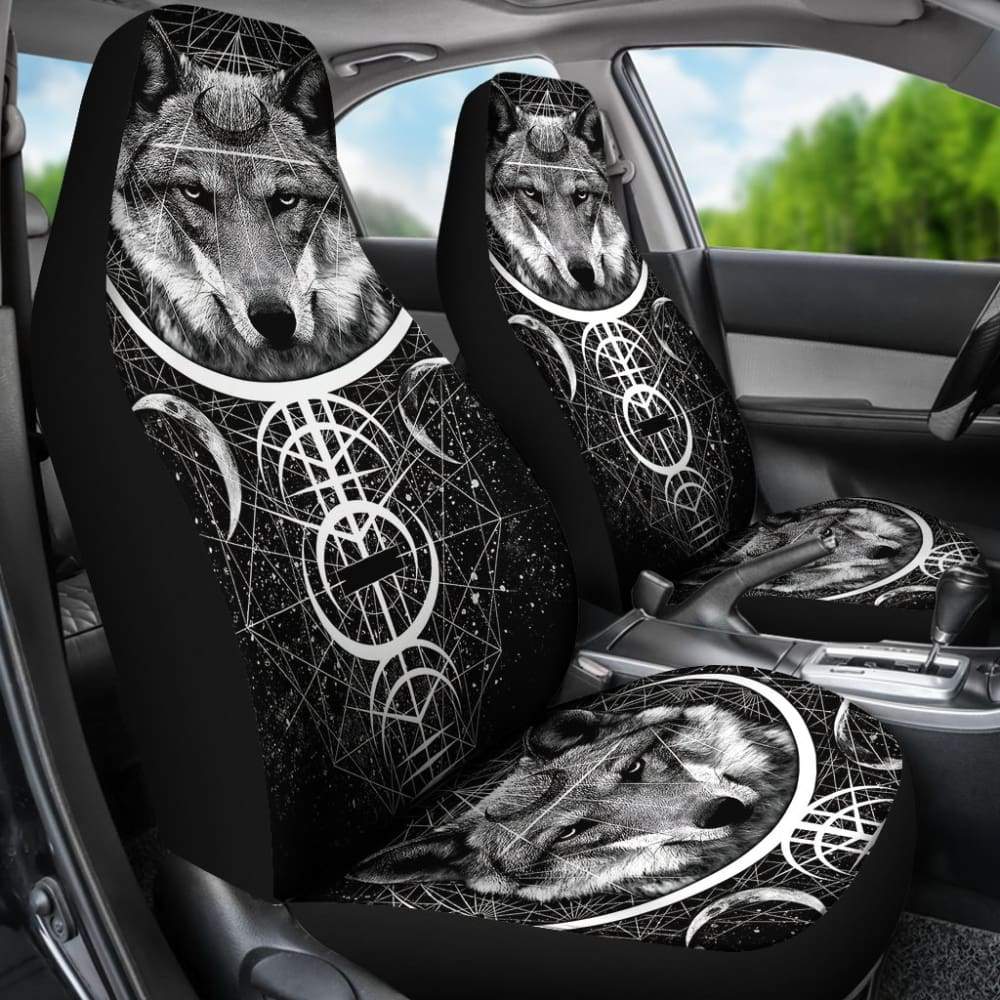 Wolf Mandala Car Seat Covers 212302