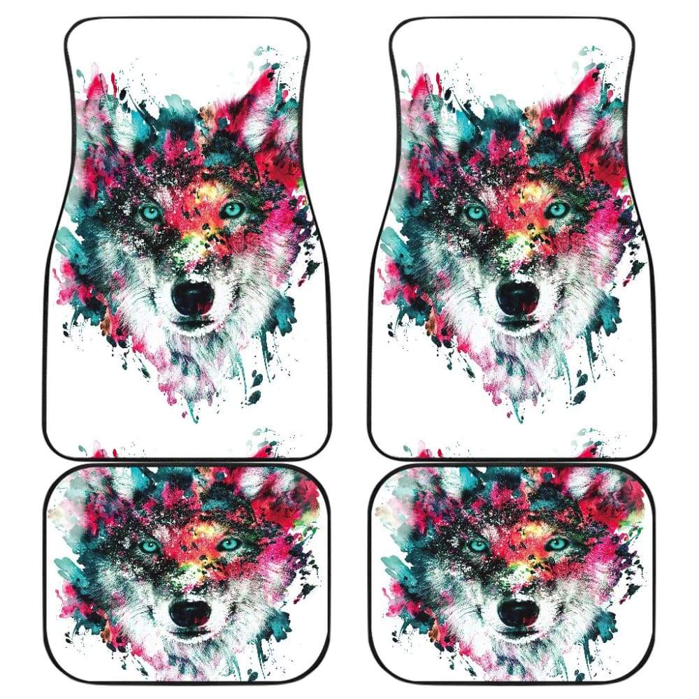 Wolf Mystical Car Floor Mats 212302