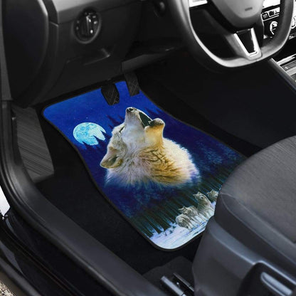 Wolf Pack Full Moon Car Floor Mats 211902