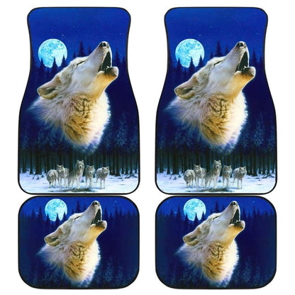 Wolf Pack Full Moon Car Floor Mats 211902