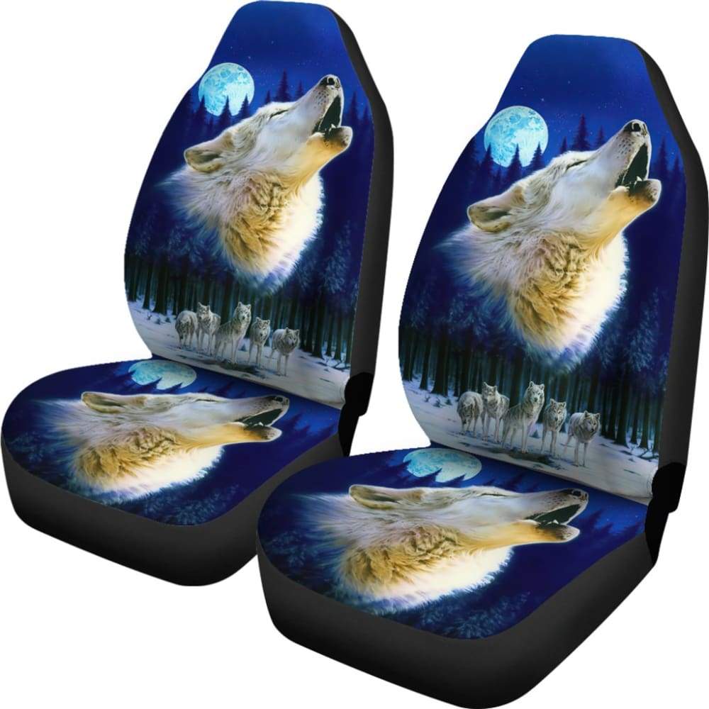 Wolf Pack Full Moon Car Seat Covers 211902