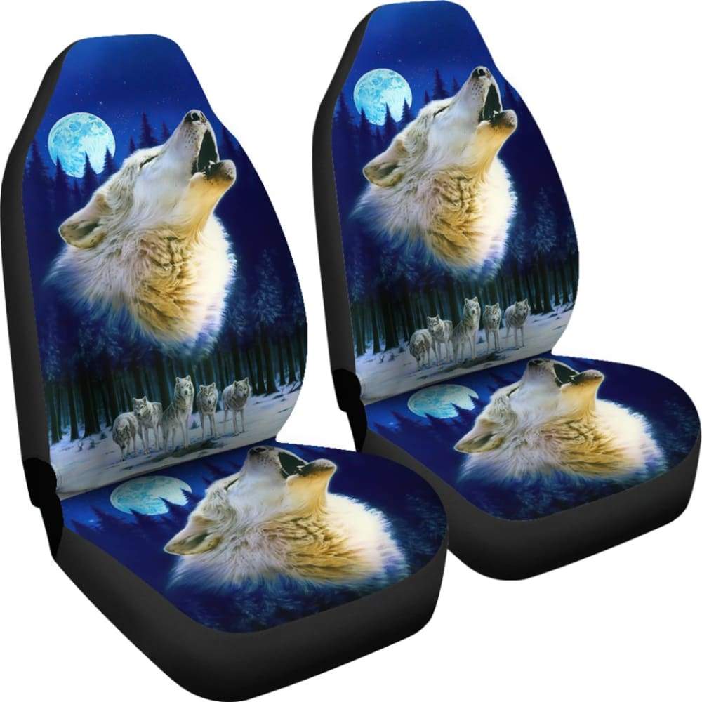 Wolf Pack Full Moon Car Seat Covers 211902
