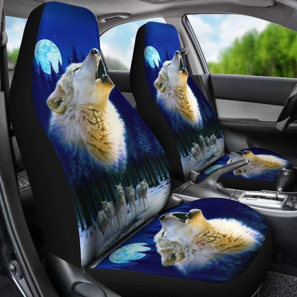 Wolf Pack Full Moon Car Seat Covers 211902