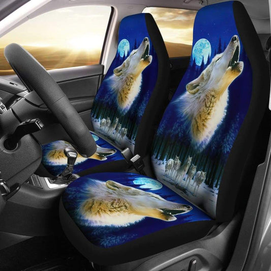Wolf Pack Full Moon Car Seat Covers 211902
