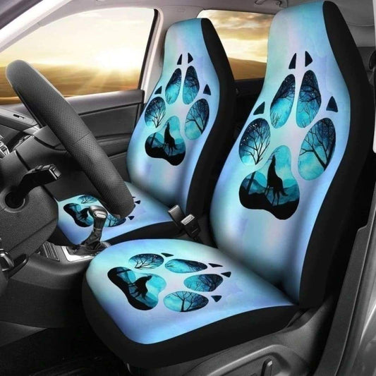 Wolf Paw Car Seat Covers Gift For Wolf Lover 184101